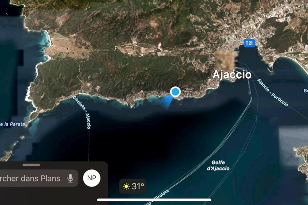 Studio Cosy Avec Vue Mer Ajaccio  Zewnętrze zdjęcie